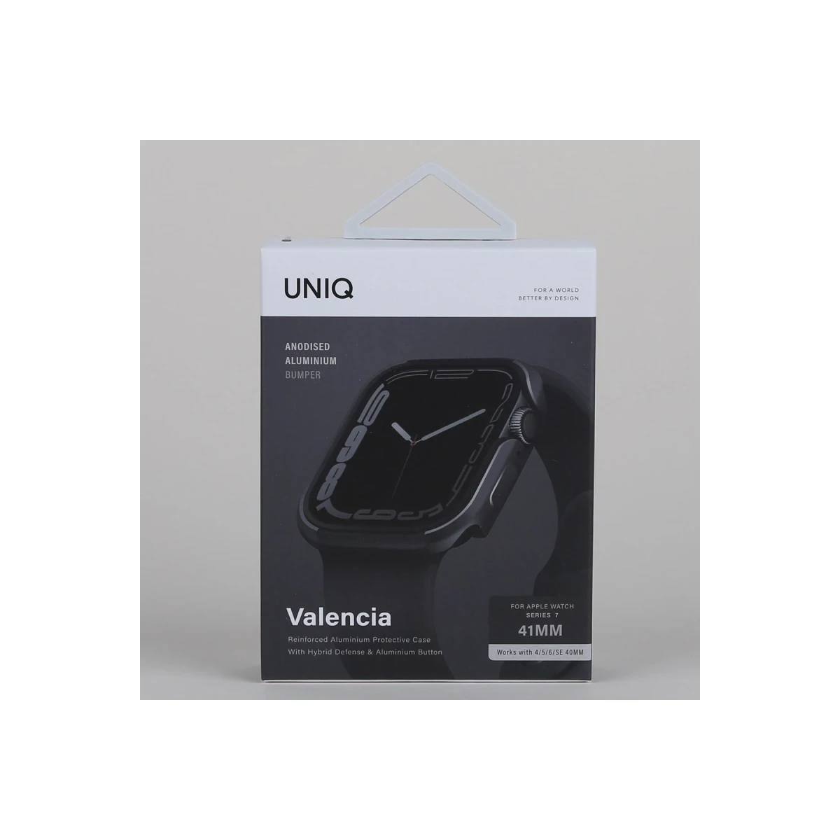 Uniq Apple Watch 42mm Valencia Saat Kasa Koruyucu - Siyah