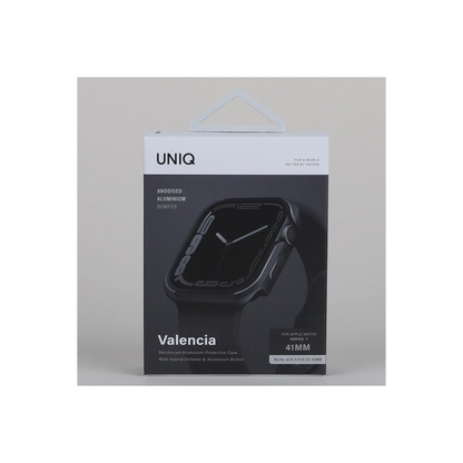 Uniq Apple Watch 42mm Valencia Saat Kasa Koruyucu - Siyah