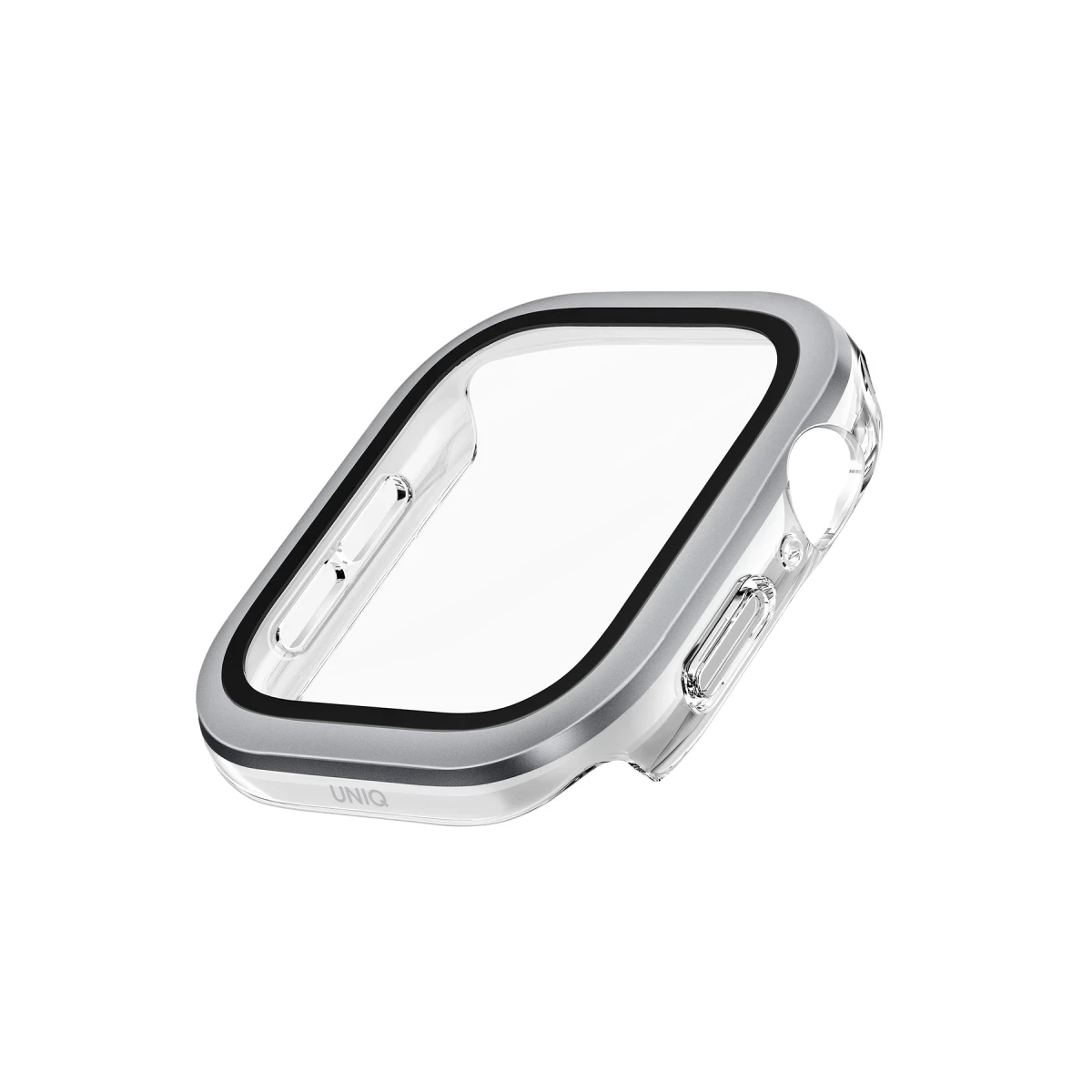 Uniq Apple Watch 42mm Voute Camlı Kasa Ekran Koruyucu - Gümüş