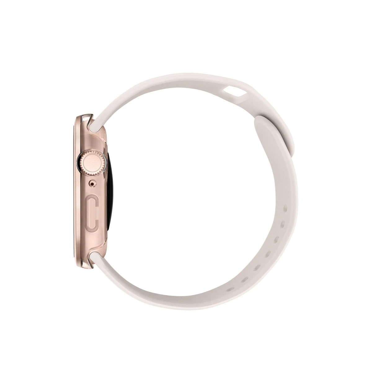 Uniq Apple Watch 42mm Voute Camlı Kasa Ekran Koruyucu - Rose Gold