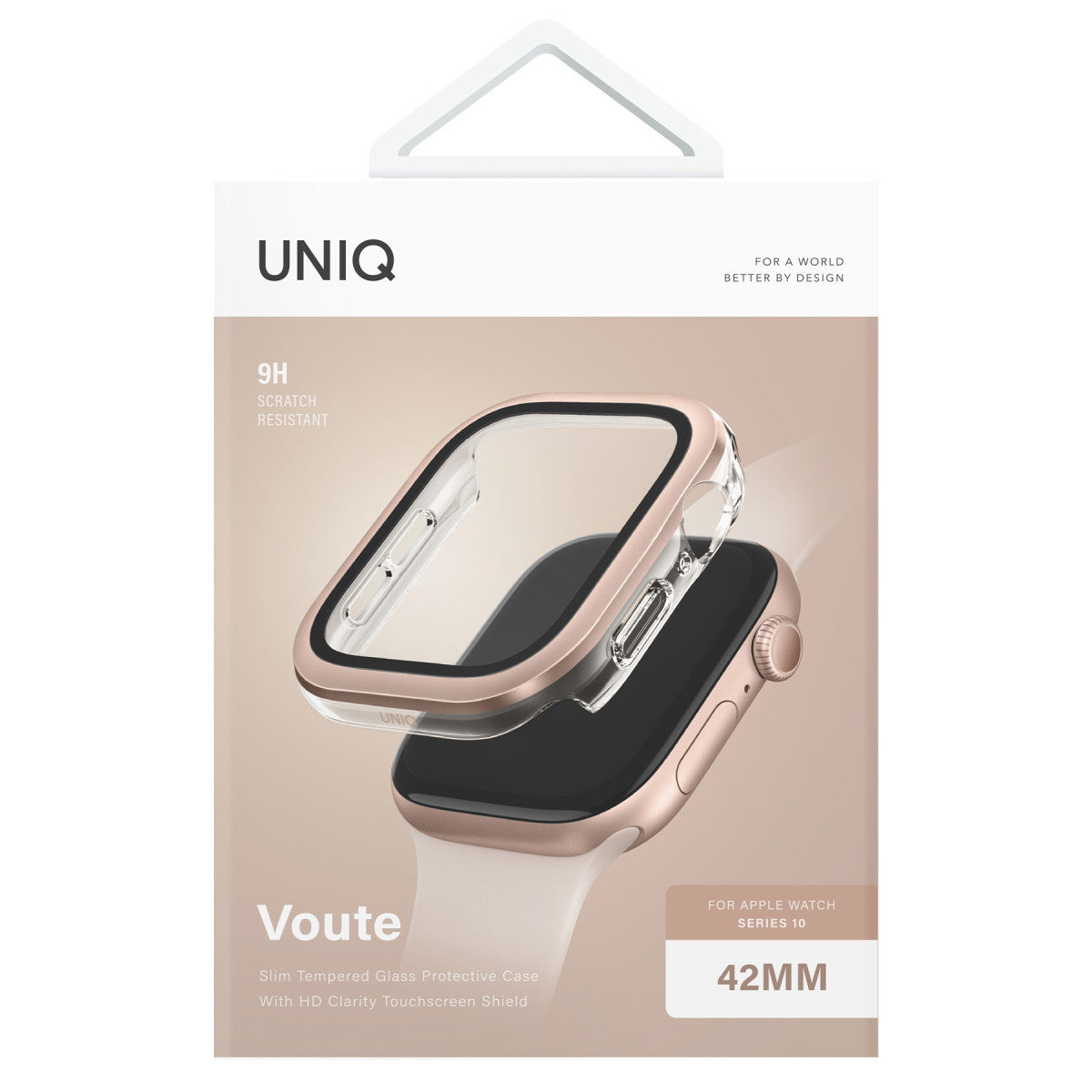 Uniq Apple Watch 42mm Voute Camlı Kasa Ekran Koruyucu