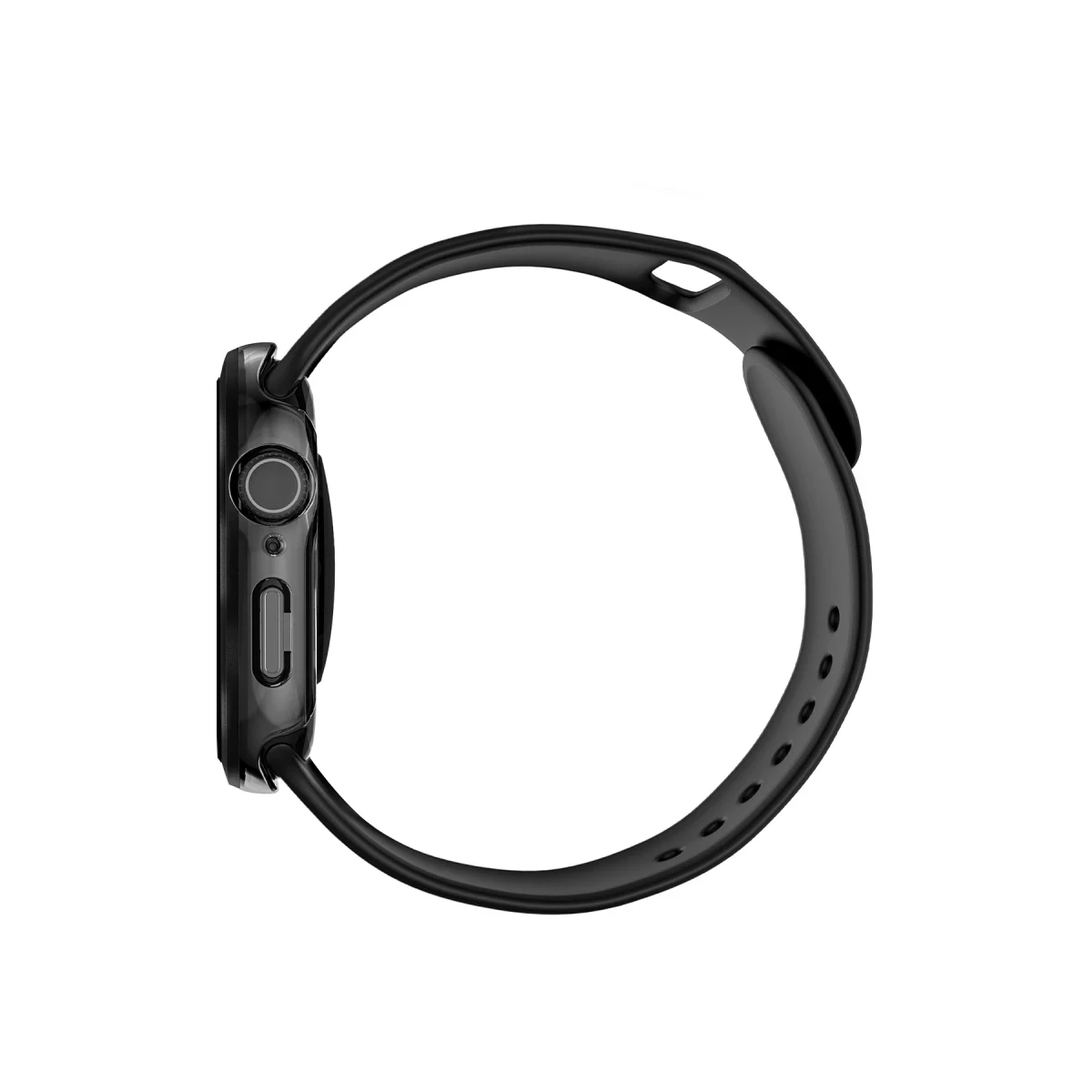 Uniq Apple Watch 42mm Voute Camlı Kasa Ekran Koruyucu - Siyah