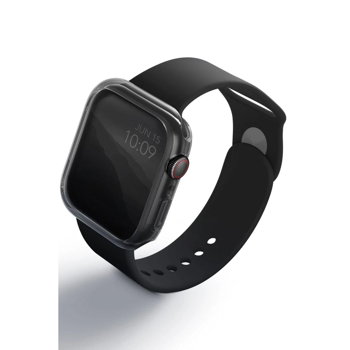 Uniq Apple Watch 45mm Glase Dual Pack Kasa Koruyucu - Siyah-Şeffaf