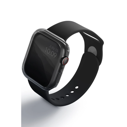 Uniq Apple Watch 45mm Glase Dual Pack Kasa Koruyucu - Siyah-Şeffaf
