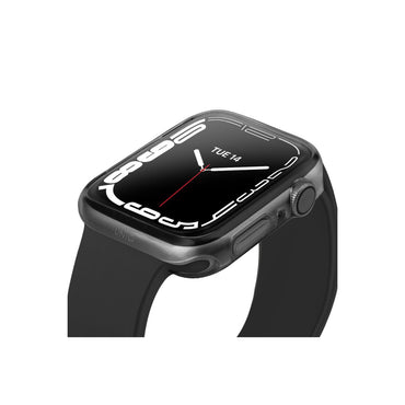 Uniq Apple Watch 45mm Glase Dual Pack Kasa Koruyucu - Siyah-Şeffaf