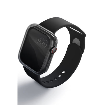 Uniq Apple Watch 45mm Glase Dual Pack Kasa Koruyucu - Siyah-Şeffaf