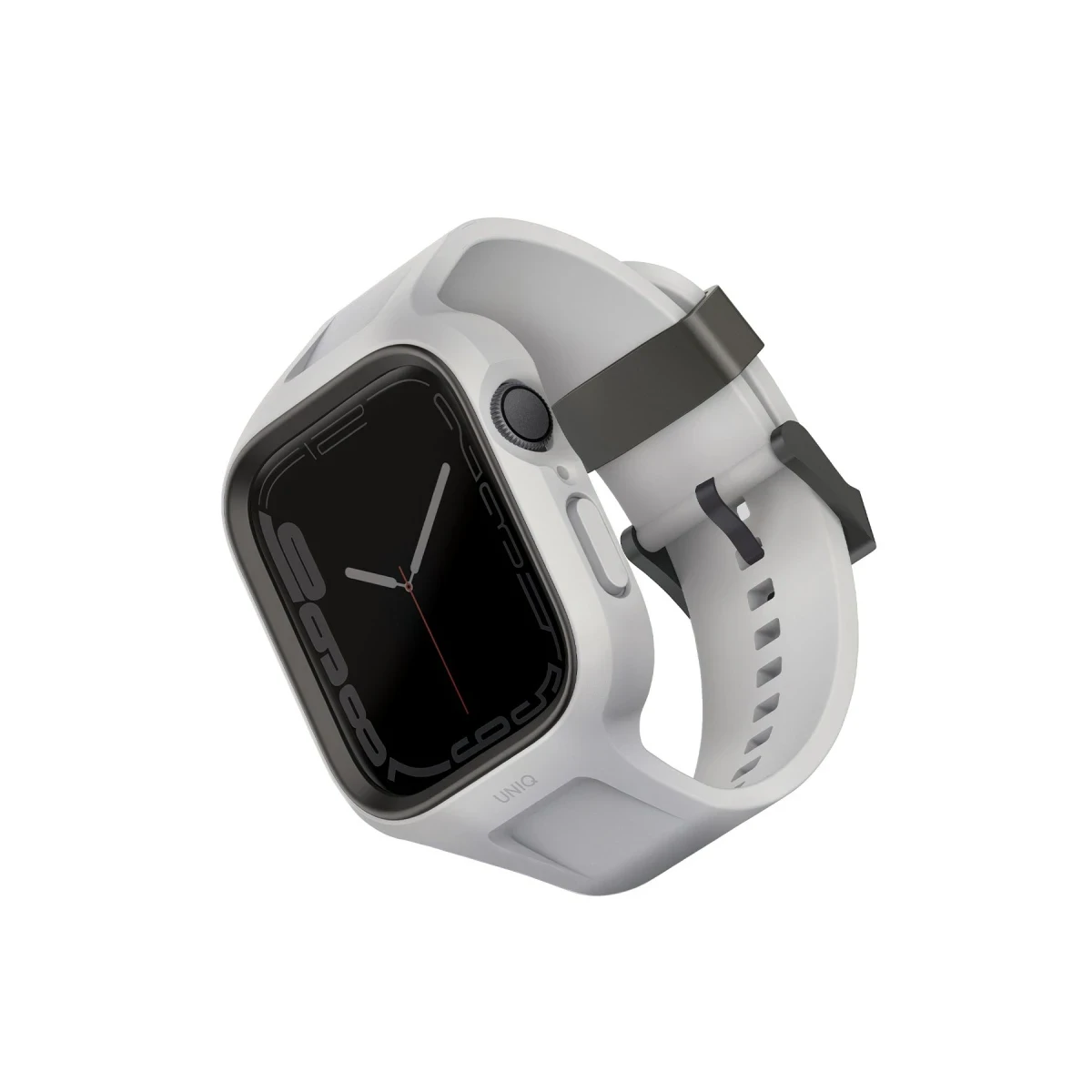 Uniq Apple Watch 45mm Monos 2 in 1 Silikon Kordon - Gri