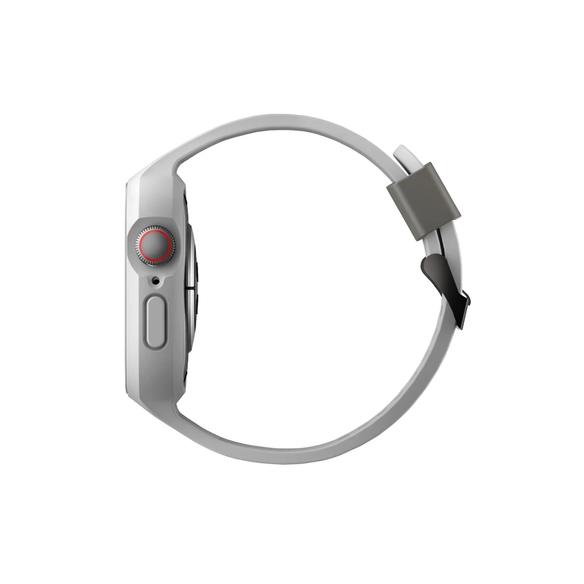 Uniq Apple Watch 45mm Monos 2 in 1 Silikon Kordon - Gri
