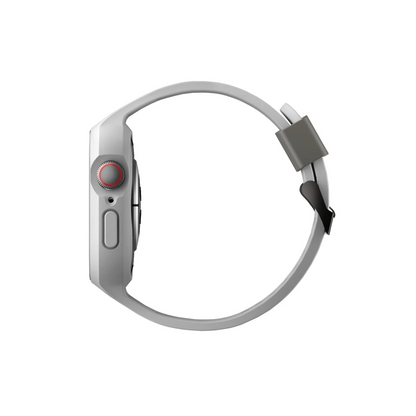Uniq Apple Watch 45mm Monos 2 in 1 Silikon Kordon - Gri