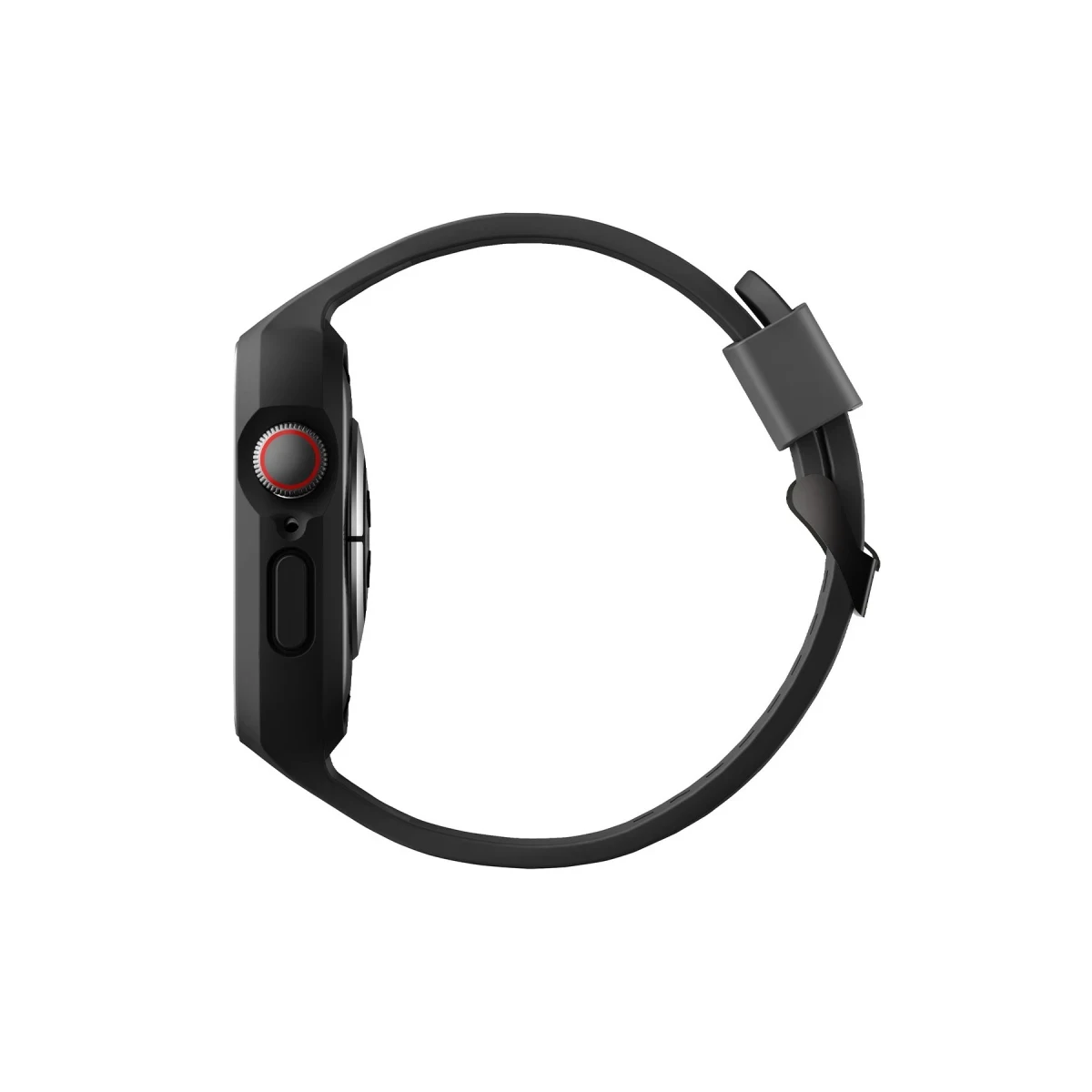 Uniq Apple Watch 45mm Monos 2 in 1 Silikon Kordon - Siyah