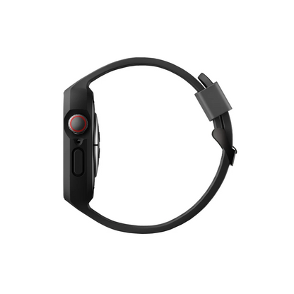 Uniq Apple Watch 45mm Monos 2 in 1 Silikon Kordon - Siyah