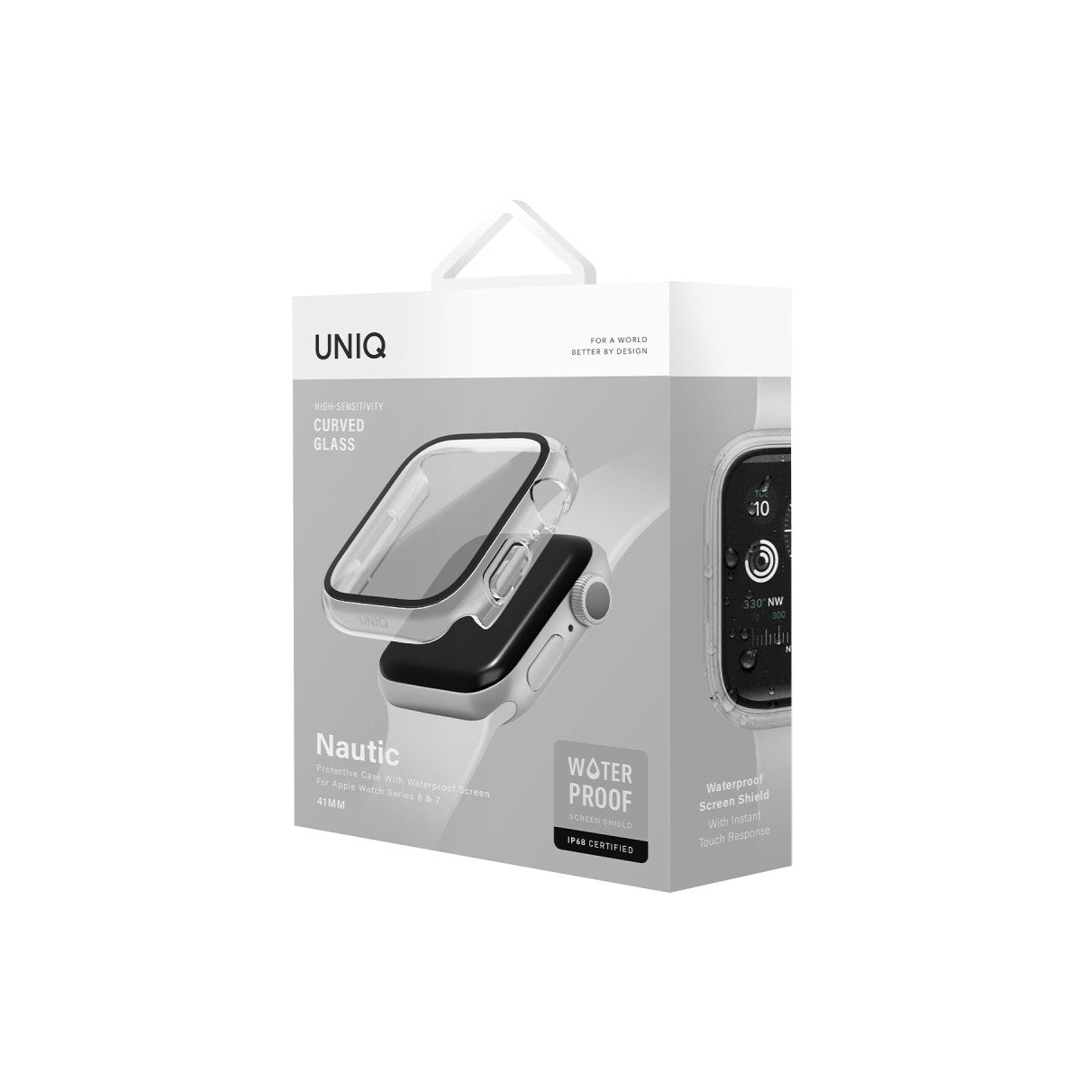 Uniq Apple Watch 45mm Nautic Camlı Kasa Ekran Koruyucu