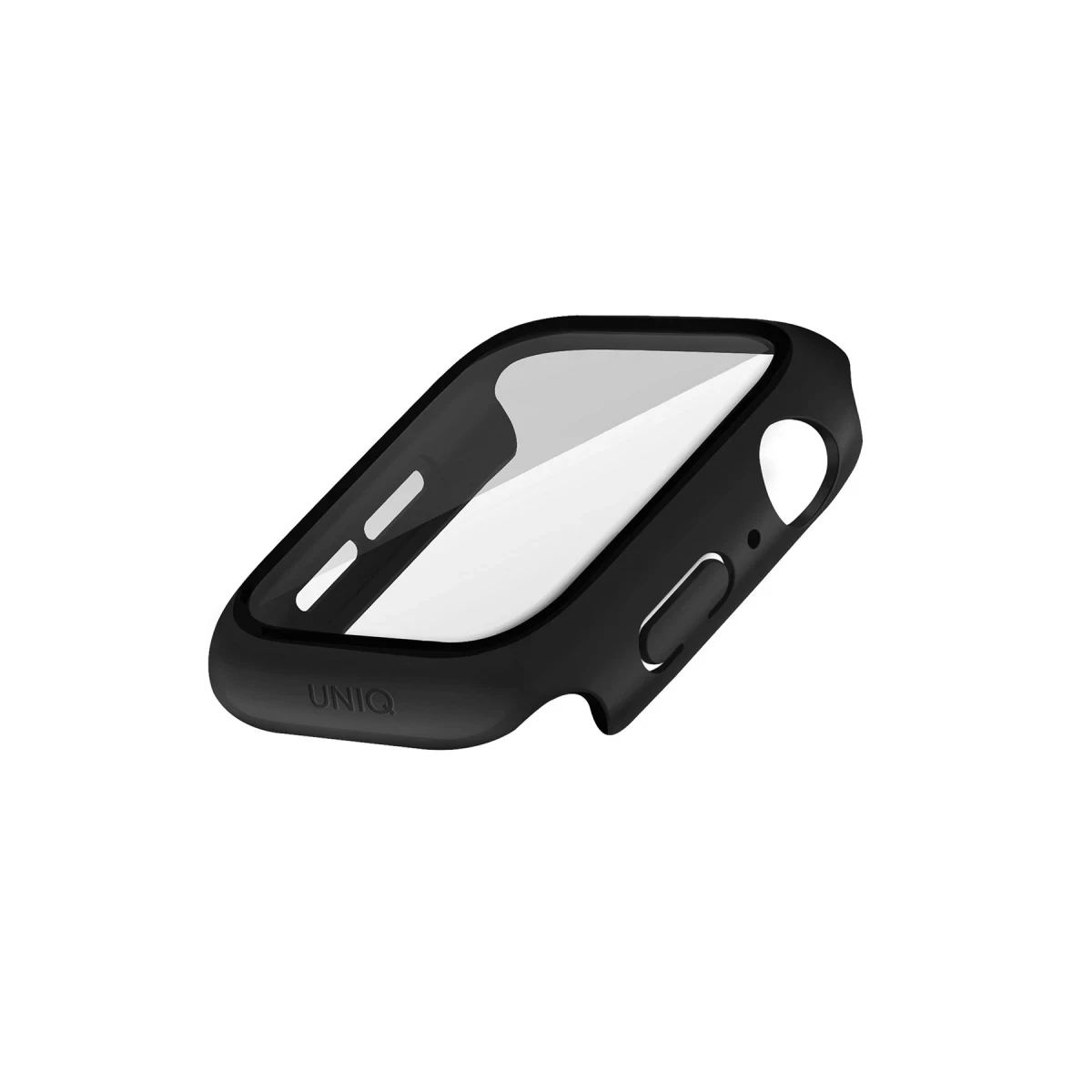 Uniq Apple Watch 45mm Nautic Camlı Kasa Ekran Koruyucu - Siyah