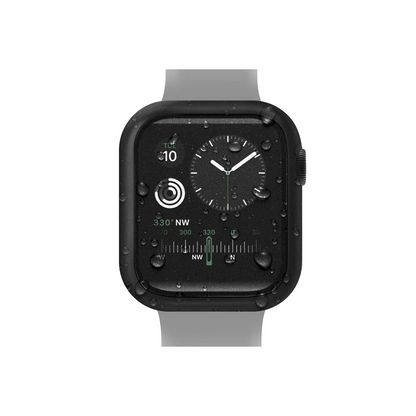 Uniq Apple Watch 45mm Nautic Camlı Kasa Ekran Koruyucu - Siyah