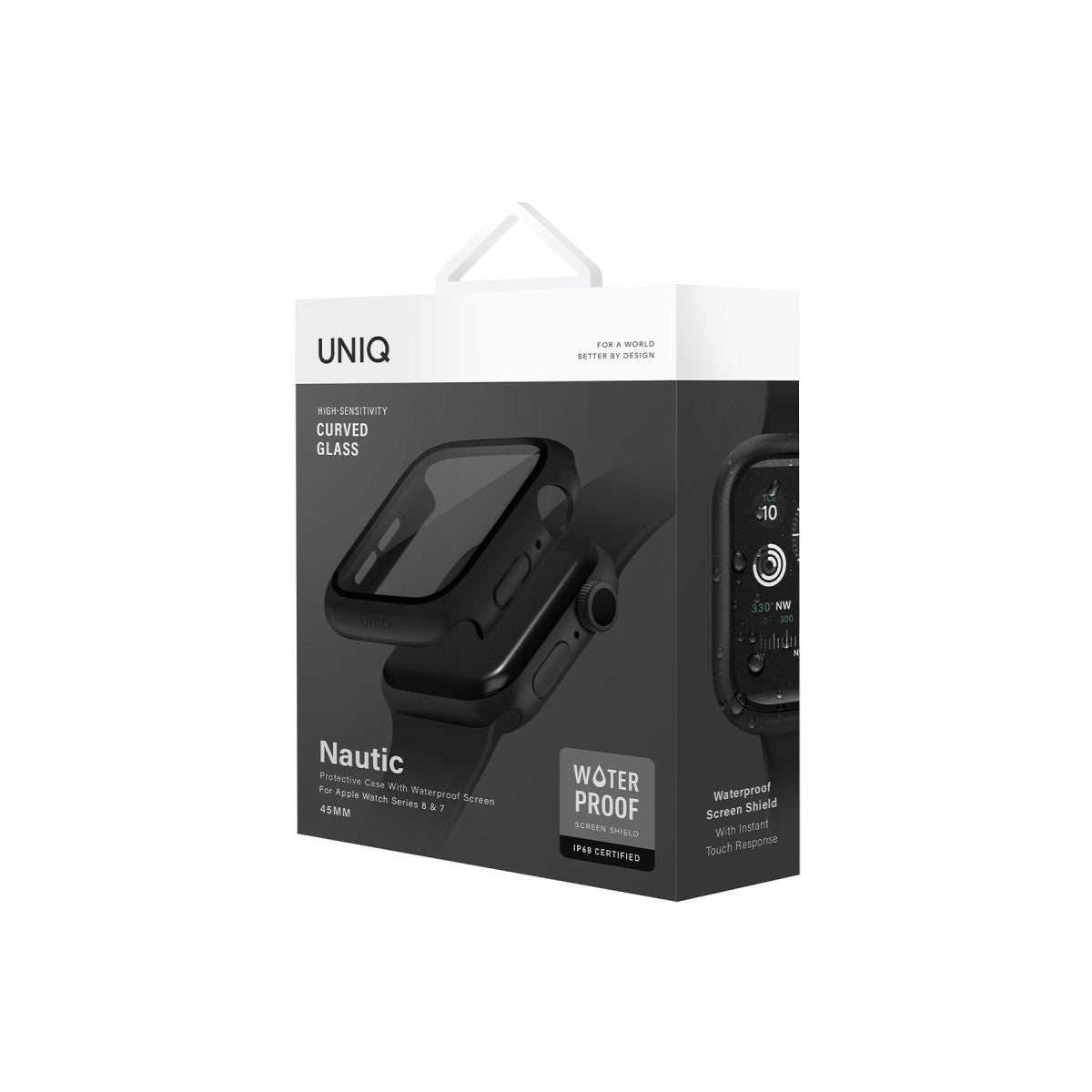 Uniq Apple Watch 45mm Nautic Camlı Kasa Ekran Koruyucu