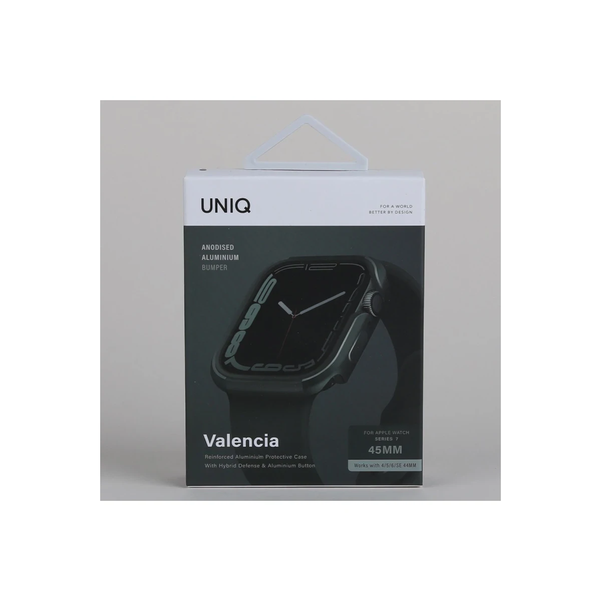 Uniq Apple Watch 45mm Valencia Saat Kasa Koruyucu - Koyu Yeşil