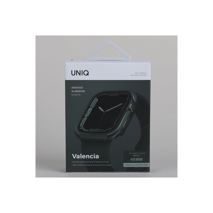 Uniq Apple Watch 45mm Valencia Saat Kasa Koruyucu - Koyu Yeşil