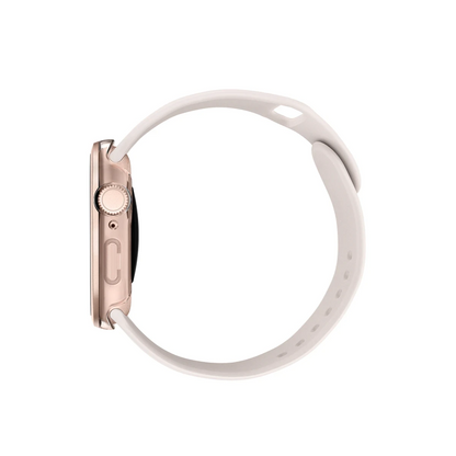 Uniq Apple Watch 46mm Voute Camlı Kasa Ekran Koruyucu - Rose Gold