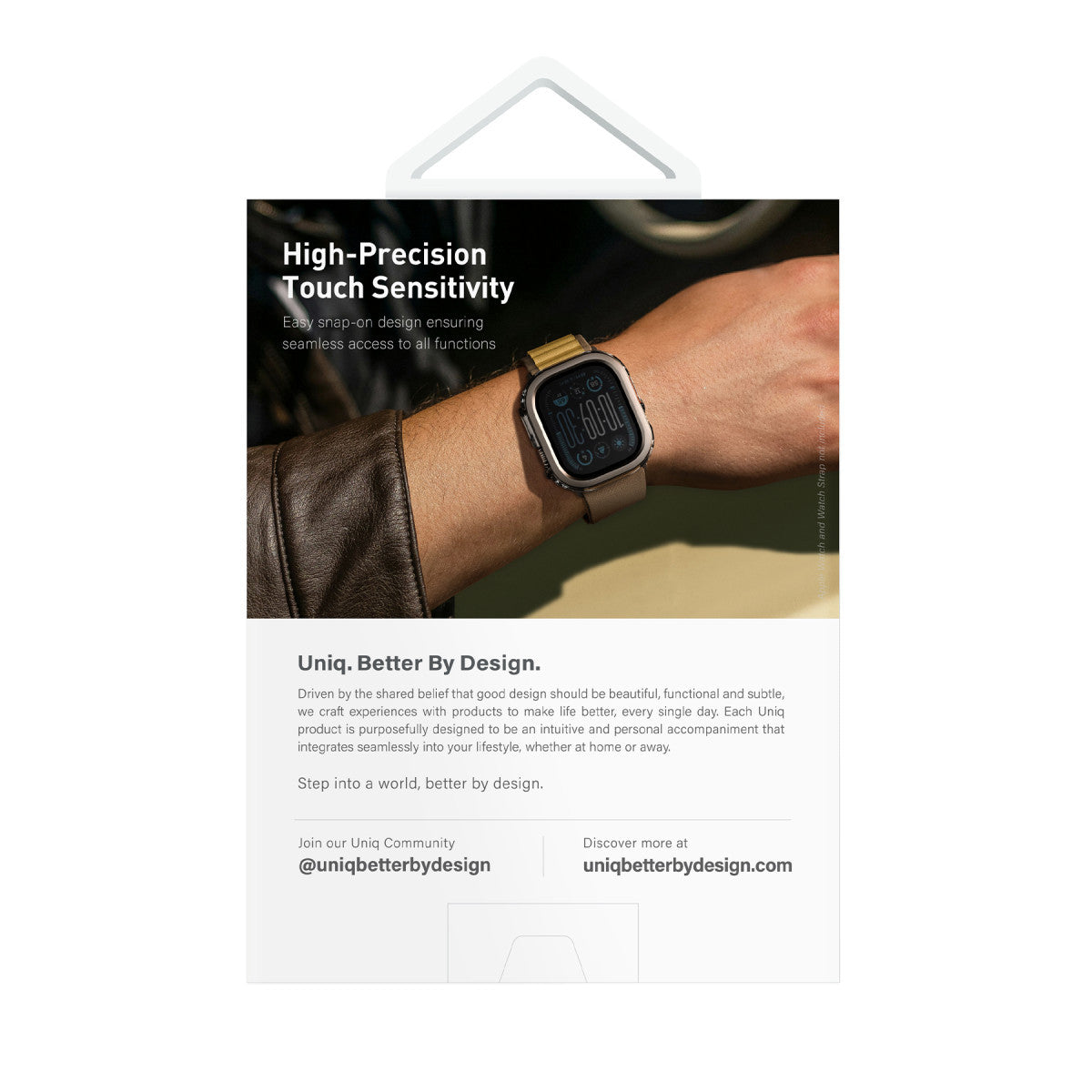 Uniq Apple Watch 46mm Voute Camlı Kasa Ekran Koruyucu