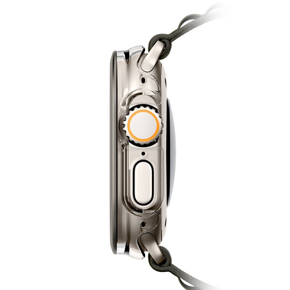 Uniq Apple Watch 49mm Voute Camlı Kasa Ekran Koruyucu - Titan Gri