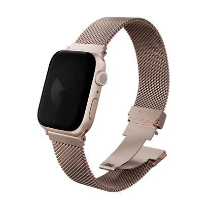 Uniq Apple Watch Ultra 41mm Dante Pro Çelik Örgü Kordon - Rose