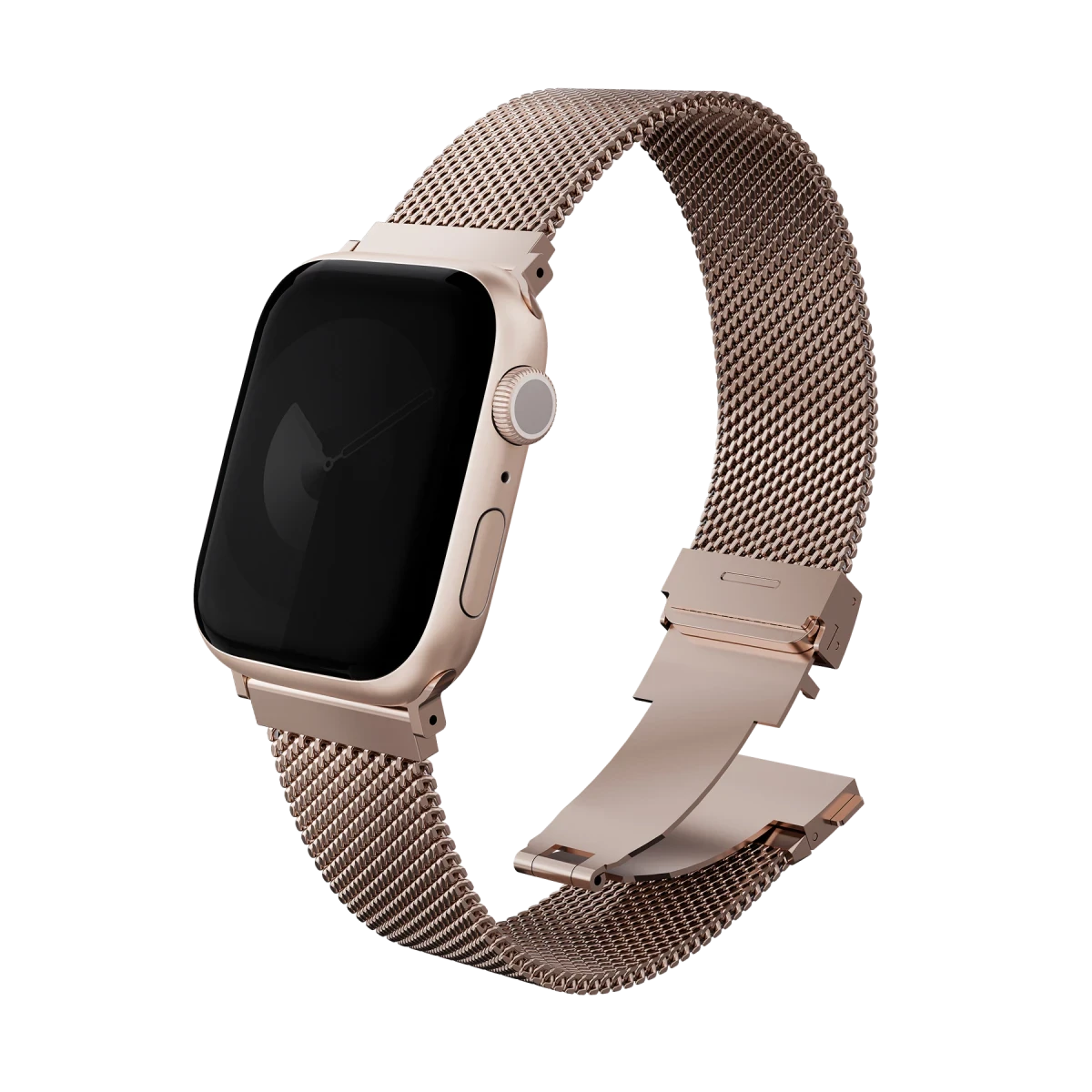 Uniq Apple Watch Ultra 49mm Dante Pro Çelik Örgü Kordon - Rose