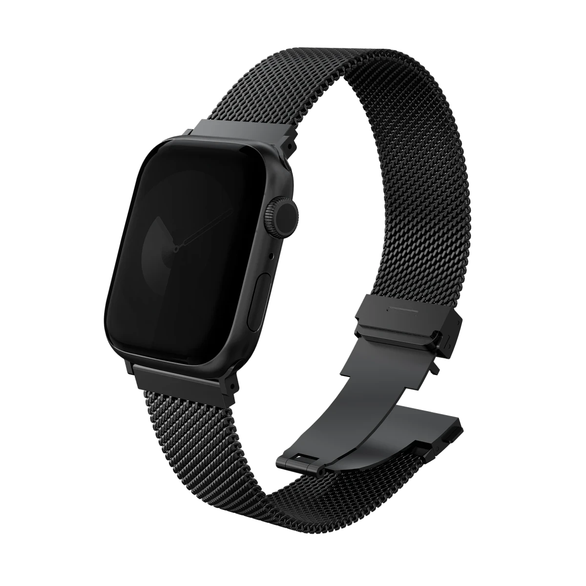 Uniq Apple Watch Ultra 49mm Dante Pro Çelik Örgü Kordon - Siyah