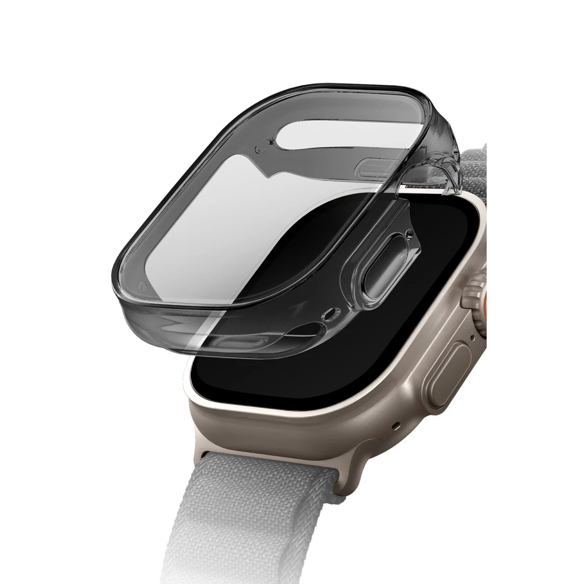 Uniq Apple Watch Ultra 49mm Garde Kasa Cam Ekran Koruyucu - Füme