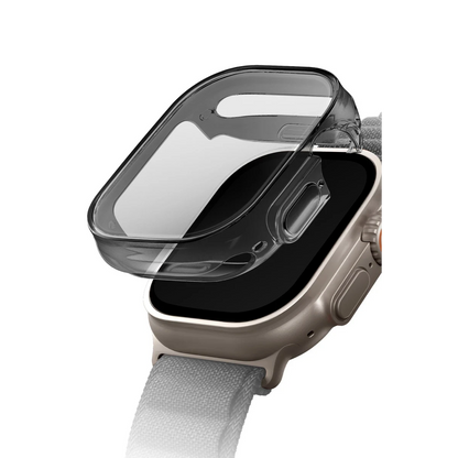 Uniq Apple Watch Ultra 49mm Garde Kasa Cam Ekran Koruyucu - Füme