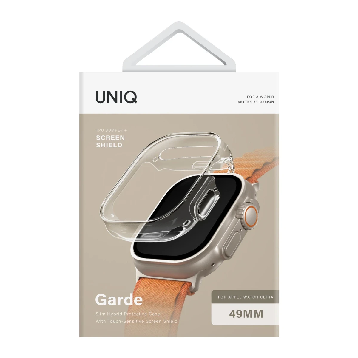 Uniq Apple Watch Ultra 49mm Garde Kasa Cam Ekran Koruyucu - Şeffaf