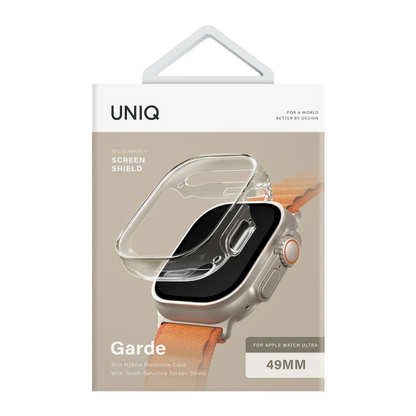 Uniq Apple Watch Ultra 49mm Garde Kasa Cam Ekran Koruyucu - Şeffaf