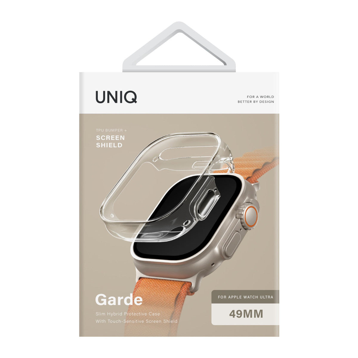 Uniq Apple Watch Ultra 49mm Garde Kasa Cam Ekran Koruyucu
