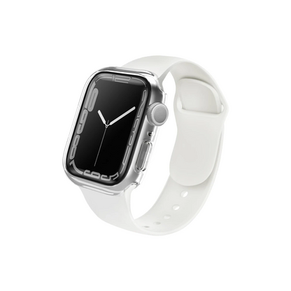 Uniq Apple Watch Ultra 49mm Legion Camlı Silikon Kasa Koruyucu - Beyaz