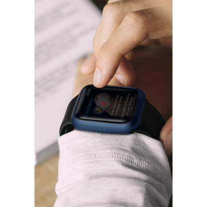 Uniq Apple Watch Ultra 49mm Legion Camlı Silikon Kasa Koruyucu - Beyaz
