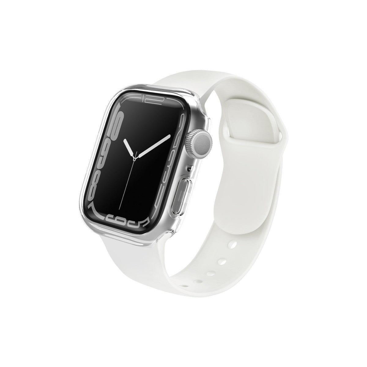 Uniq Apple Watch 45mm Legion Camlı Silikon Kasa Koruyucu