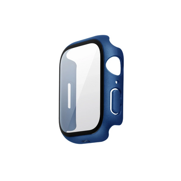 Uniq Apple Watch Ultra 49mm Legion Camlı Silikon Kasa Koruyucu - Mavi