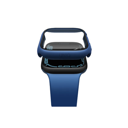 Uniq Apple Watch 45mm Legion Camlı Silikon Kasa Koruyucu