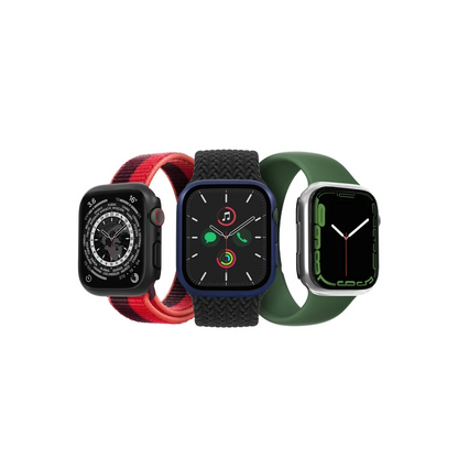 Uniq Apple Watch Ultra 49mm Legion Camlı Silikon Kasa Koruyucu - Siyah