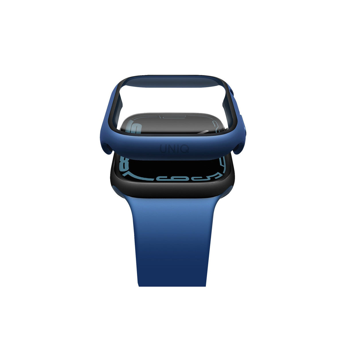 Uniq Apple Watch 45mm Legion Camlı Silikon Kasa Koruyucu
