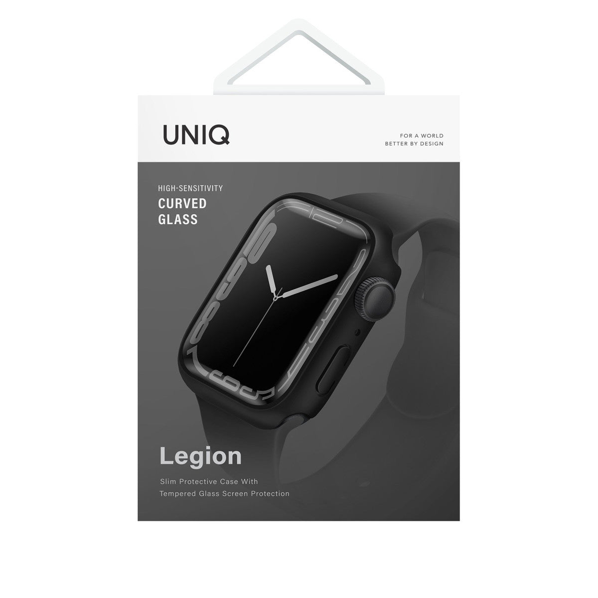 Uniq Apple Watch 45mm Legion Camlı Silikon Kasa Koruyucu