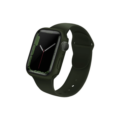 Uniq Apple Watch Ultra 49mm Legion Camlı Silikon Kasa Koruyucu - Yeşil