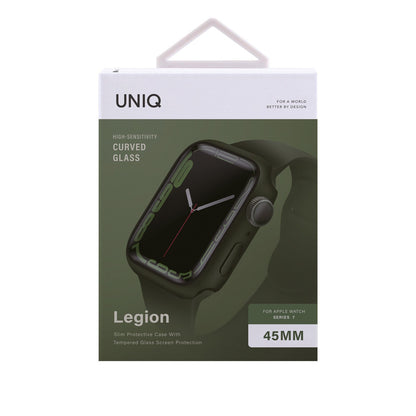 Uniq Apple Watch 45mm Legion Camlı Silikon Kasa Koruyucu
