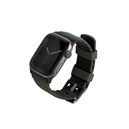 Uniq Apple Watch Ultra 49mm Linus Airosoft Silikon Kordon - Koyu Yeşil