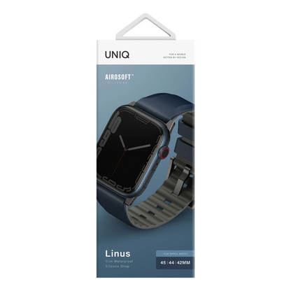Uniq Apple Watch Ultra 49mm Linus Airosoft Silikon Kordon - Lacivert