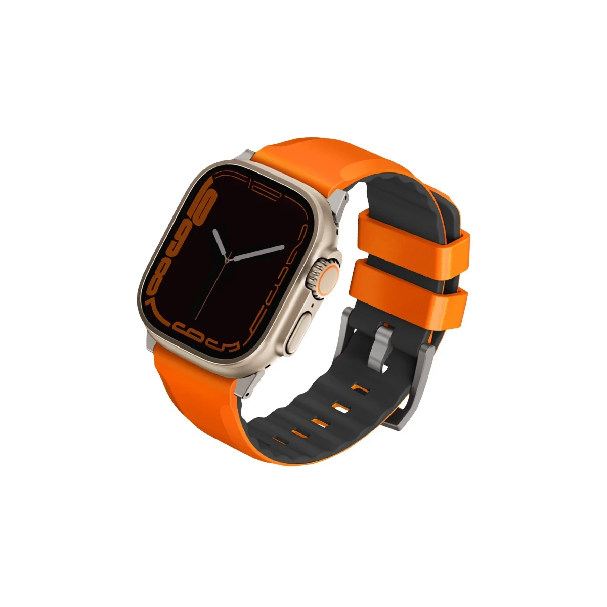 Uniq Apple Watch Ultra 49mm Linus Airosoft Silikon Kordon - Turuncu