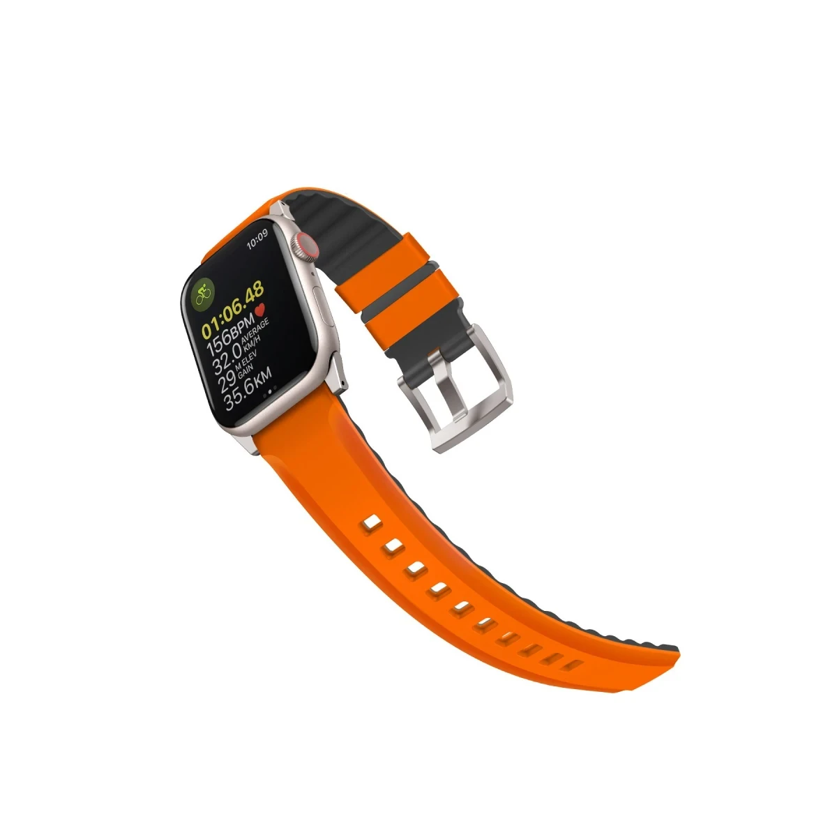 Uniq Apple Watch Ultra 49mm Linus Airosoft Silikon Kordon - Turuncu