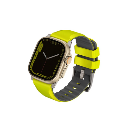 Uniq Apple Watch Ultra 49mm Linus Airosoft Silikon Kordon - Yeşil