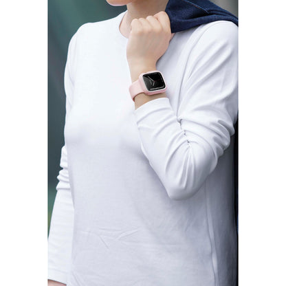 Uniq Apple Watch 45mm Moduo Camlı Kasa Ekran Koruyucu - Lacivert-Gri