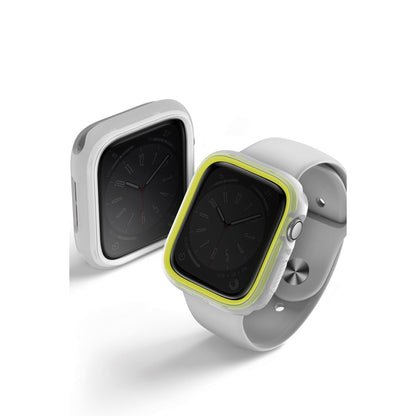 Uniq Apple Watch 45mm Moduo Camlı Kasa Ekran Koruyucu - Lacivert-Gri
