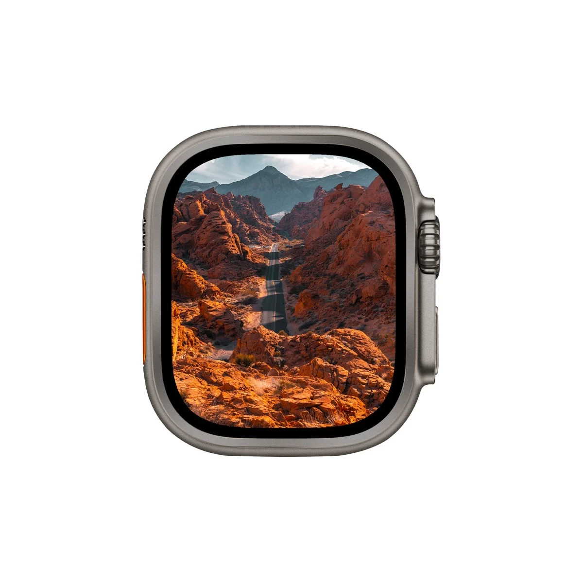 Uniq Apple Watch Ultra 49mm Optix Duo Pro Anti Reflective Camlı Çelik Kasa Koruyucu - Gümüş